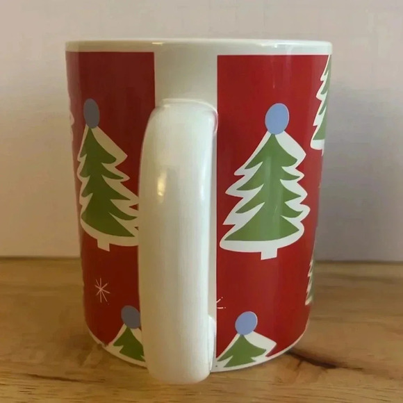 Caribou Coffee Christmas Winter Holiday Mug Cup Green Trees Relax - Picture 2 of 4